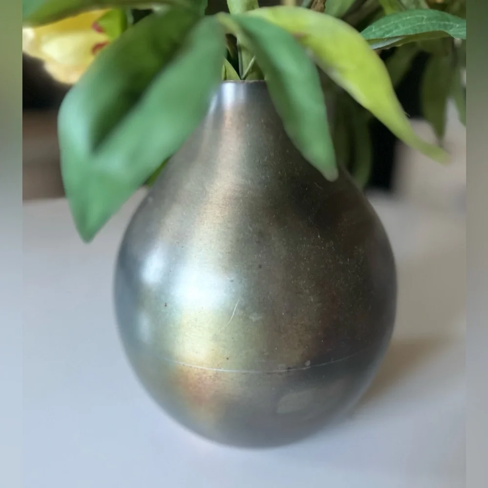 Crate and Barrel Metallic Vase